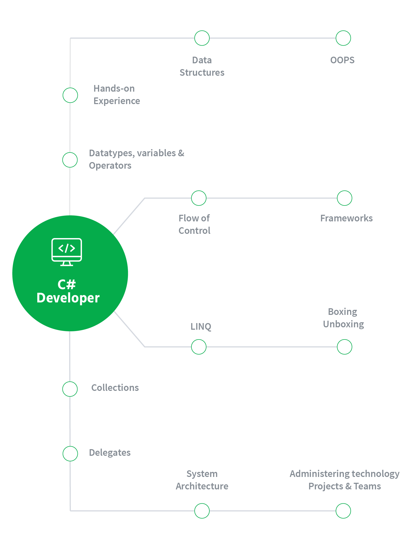 the competency framework for a C # Developer
