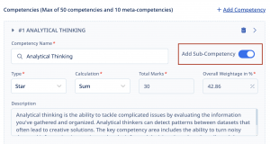 Meta and Sub Competency 